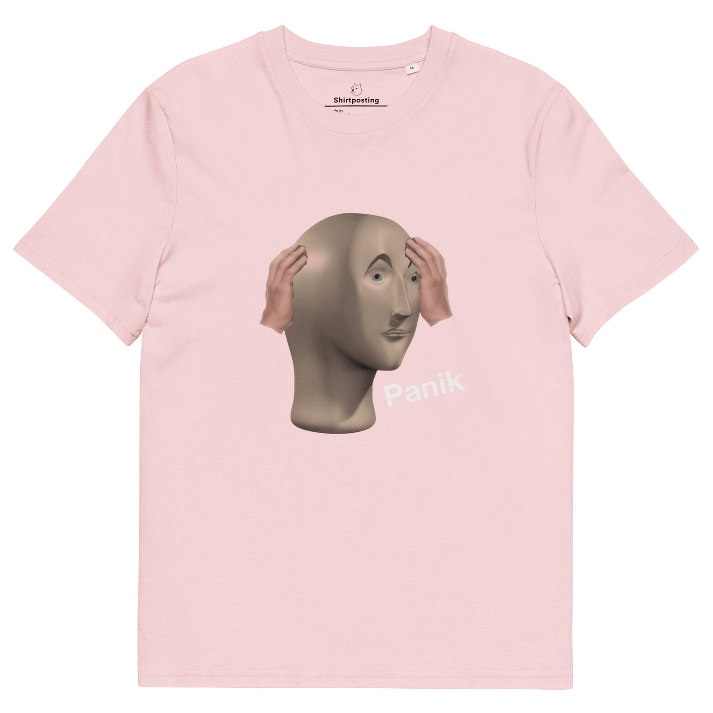 Panik Premium Organic T-Shirt Meme - Dark Heather Grey | Shirtposting