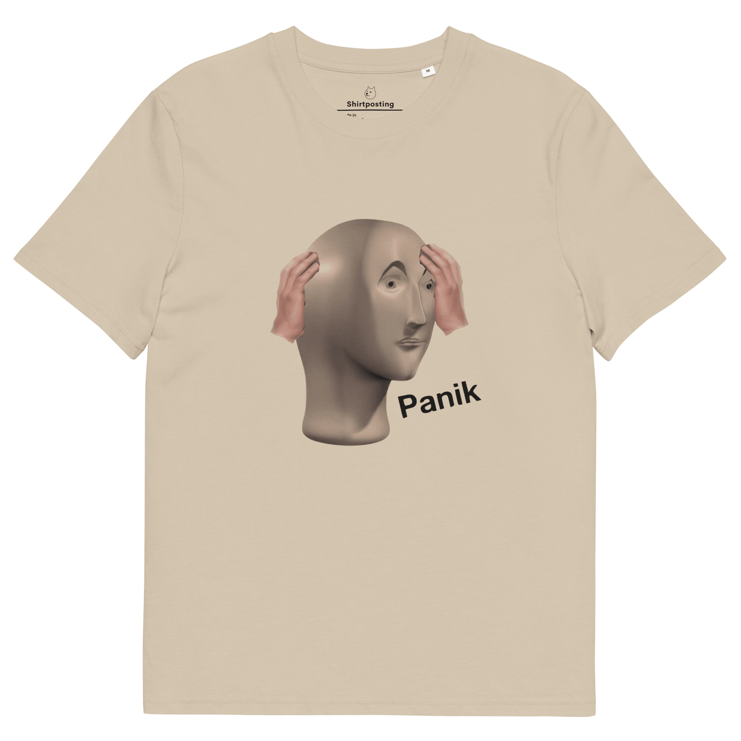 Panik Premium Organic T-Shirt Meme - Desert Dust | Shirtposting