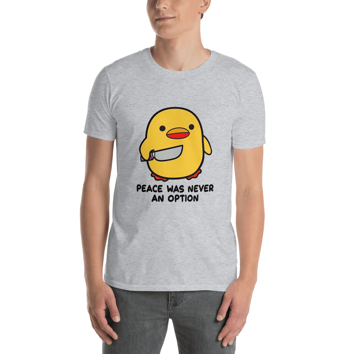 Peace Was Never An Option Classic T-Shirt Meme - Sand | Shirtposting
