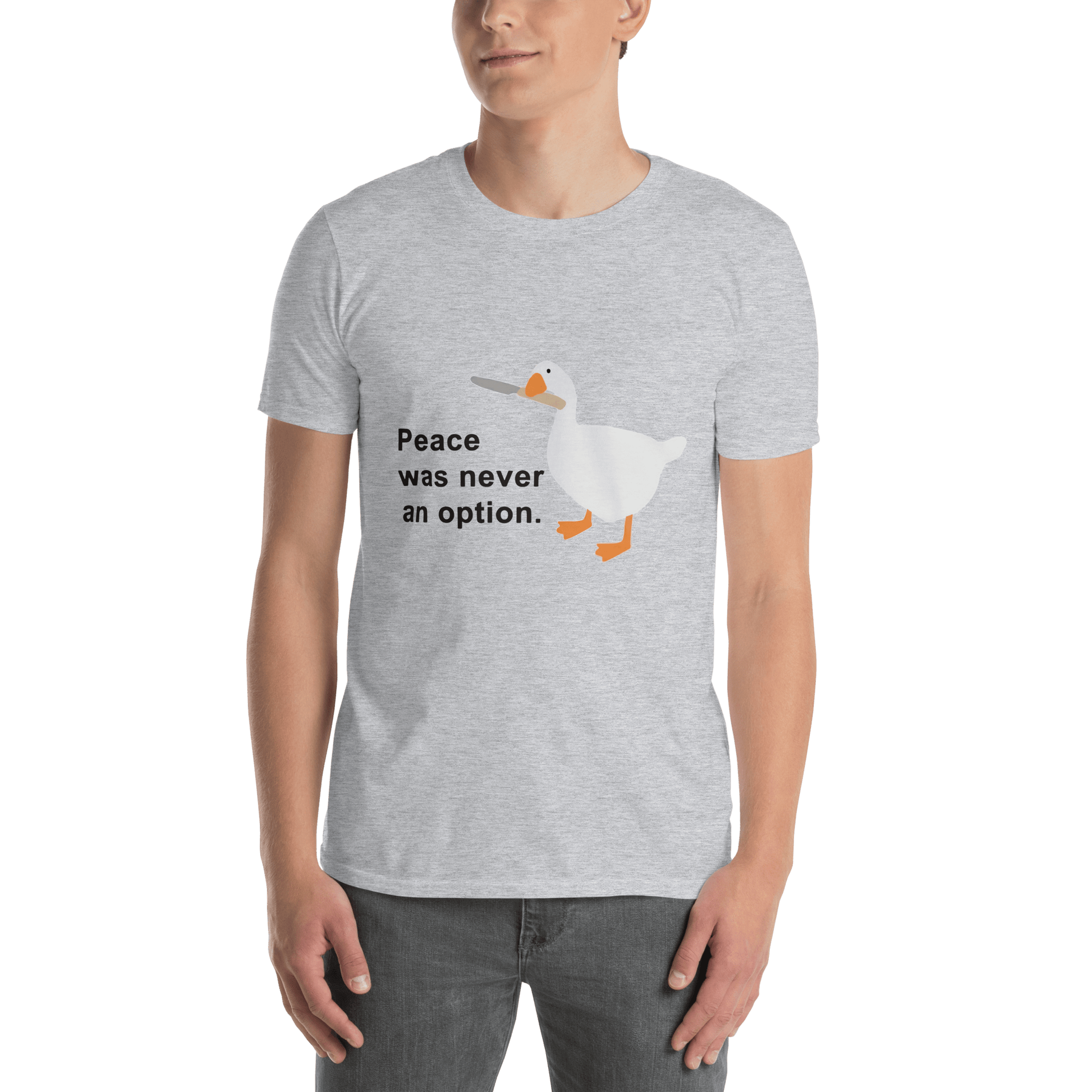 Peace Was Never An Option Classic T-Shirt Meme - Sand | Shirtposting