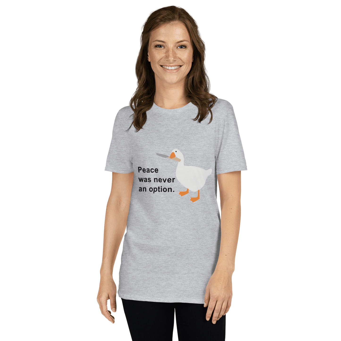 Peace Was Never An Option Classic T-Shirt Meme - Sand | Shirtposting