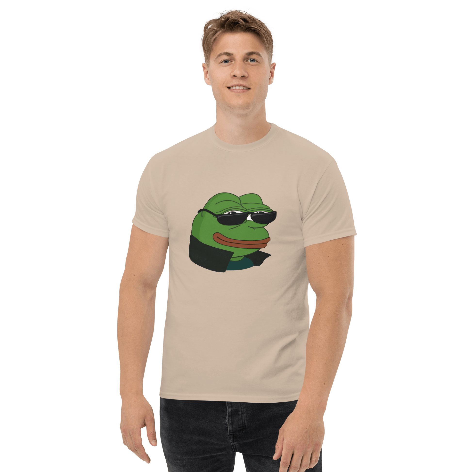 Pepe Classic T-Shirt Meme - Military Green | Shirtposting