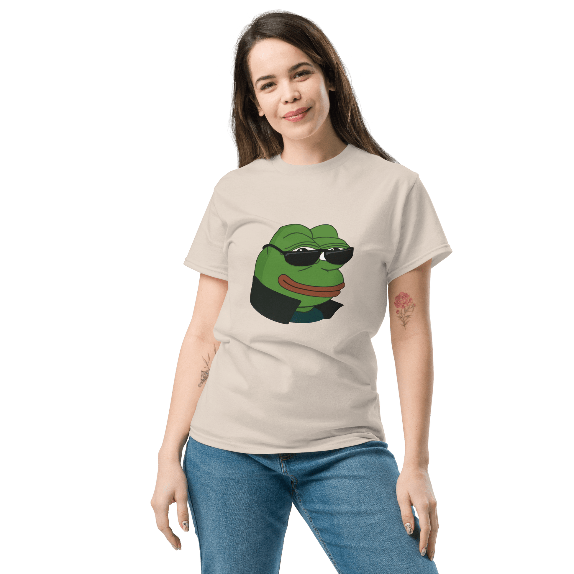 Pepe Classic T-Shirt Meme - Military Green | Shirtposting