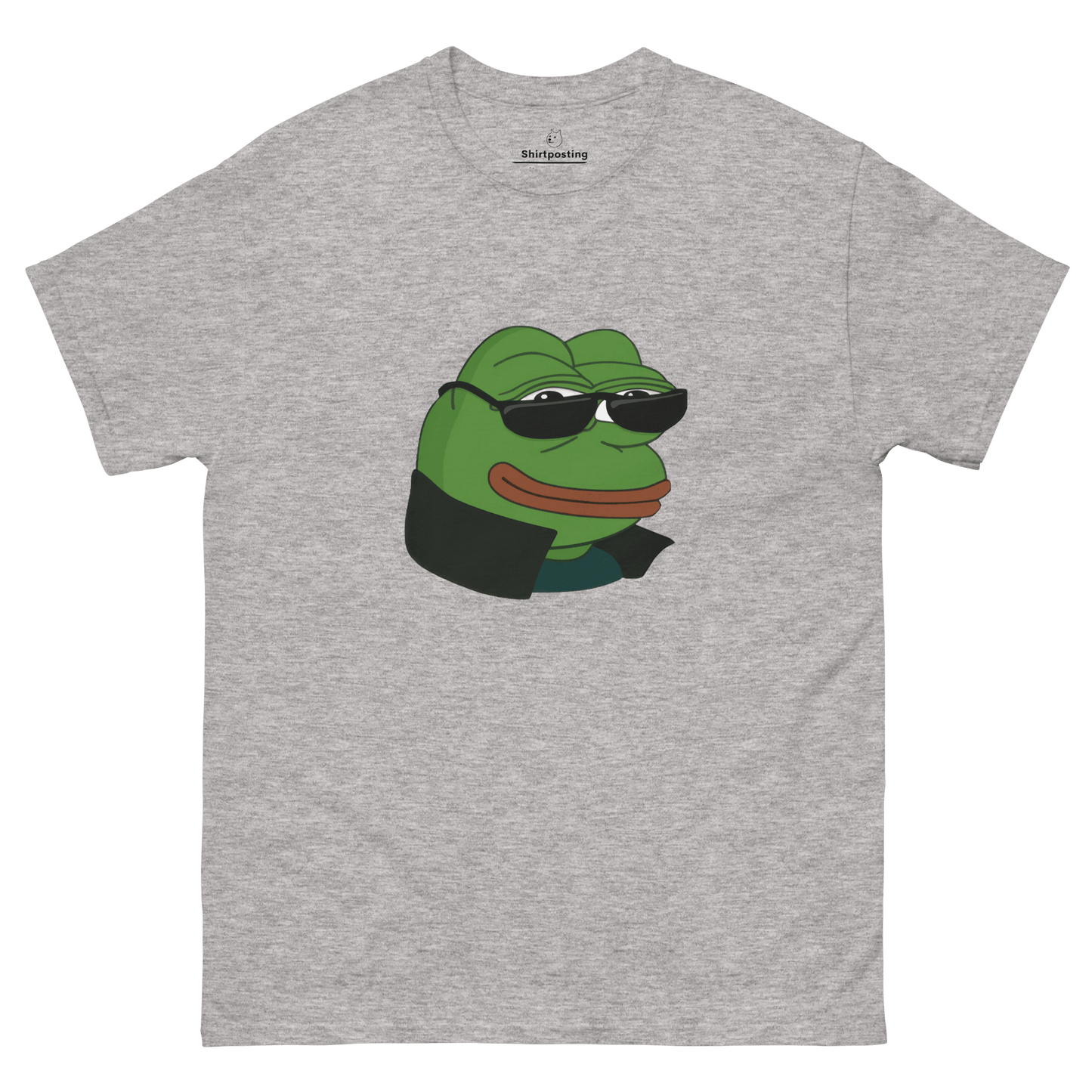 Pepe Classic T-Shirt Meme - Sport Grey | Shirtposting