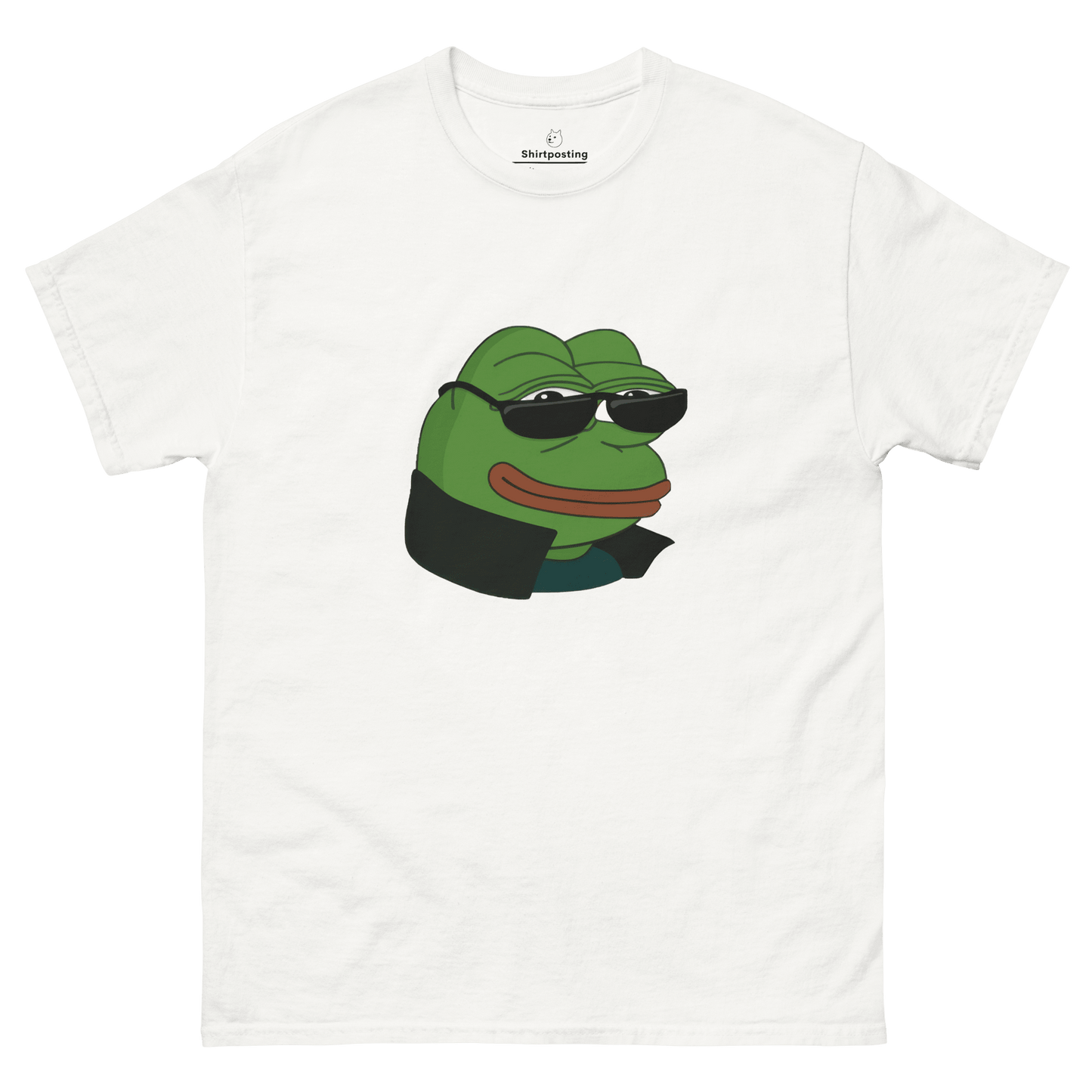 Pepe Classic T-Shirt Meme - White | Shirtposting