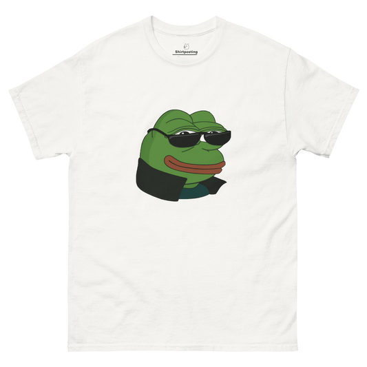 Pepe Classic T-Shirt Meme - White | Shirtposting