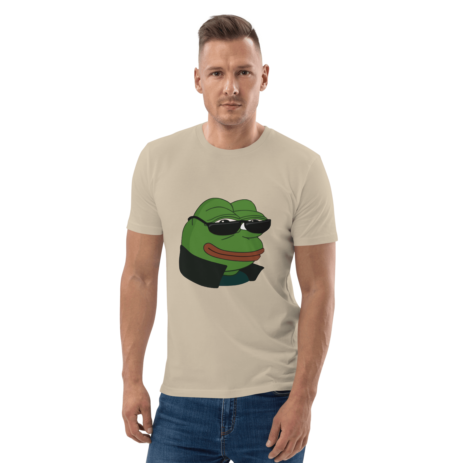 Pepe Premium Organic T-Shirt Meme - Dark Heather Grey | Shirtposting