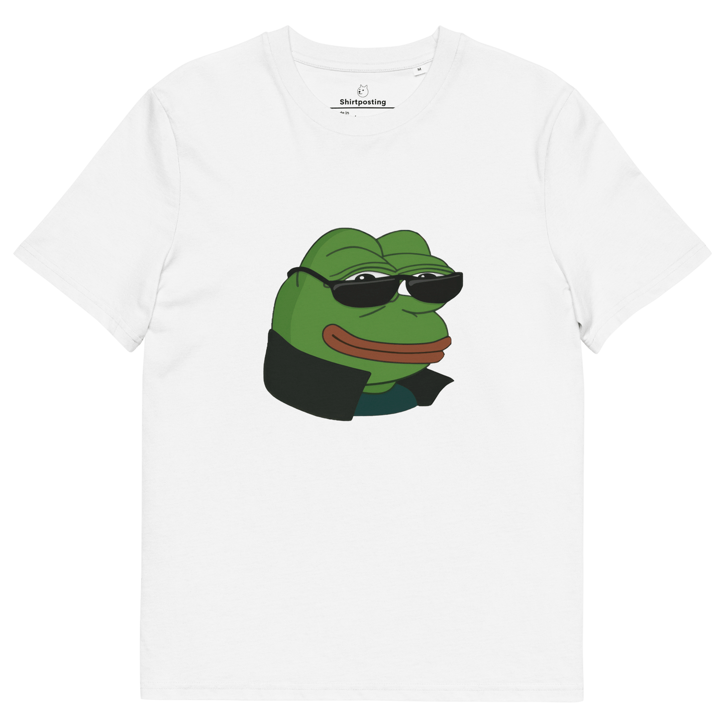 Pepe Premium Organic T-Shirt Meme - White | Shirtposting