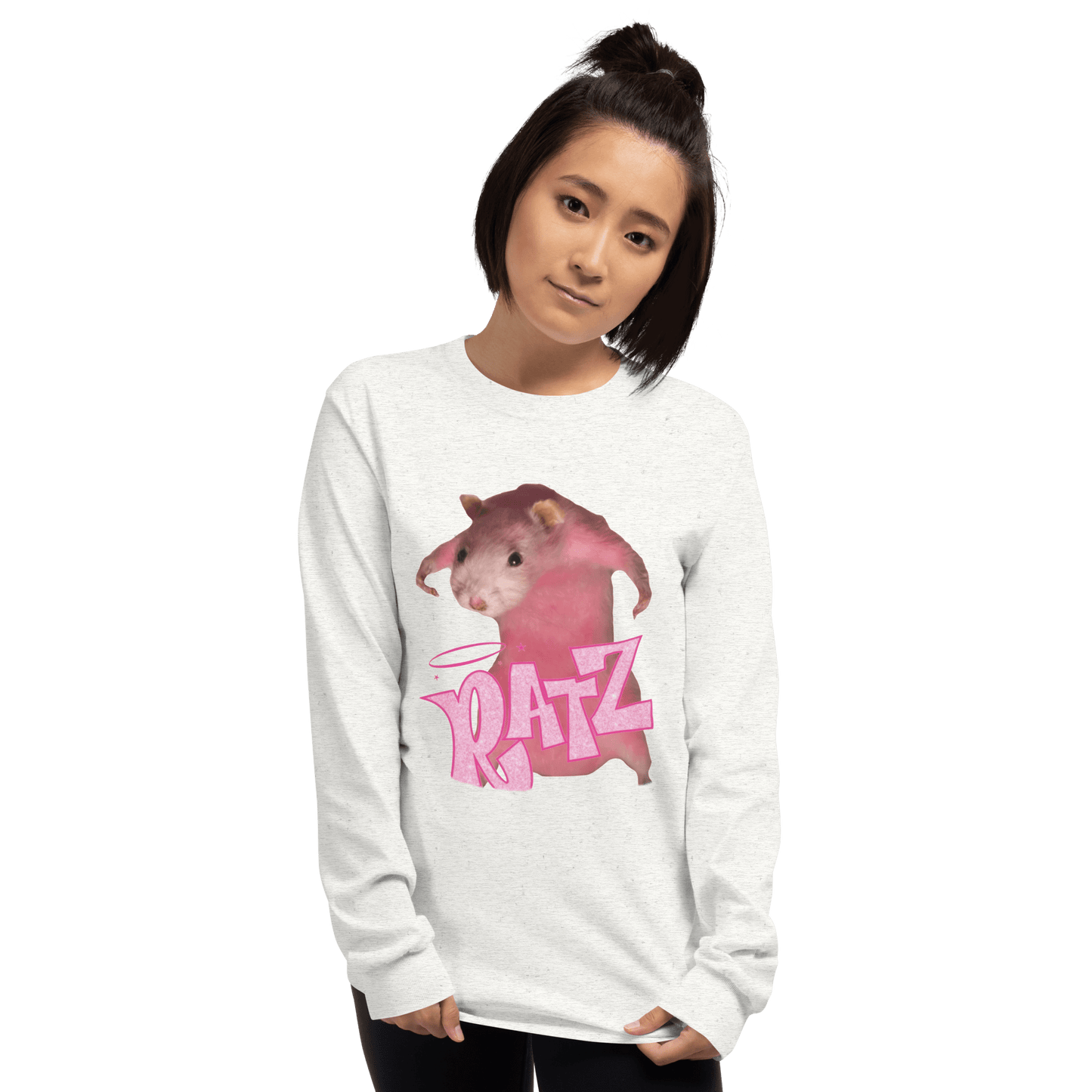 Ratz Meme Long Sleeve T-Shirt Meme - Ash | Shirtposting