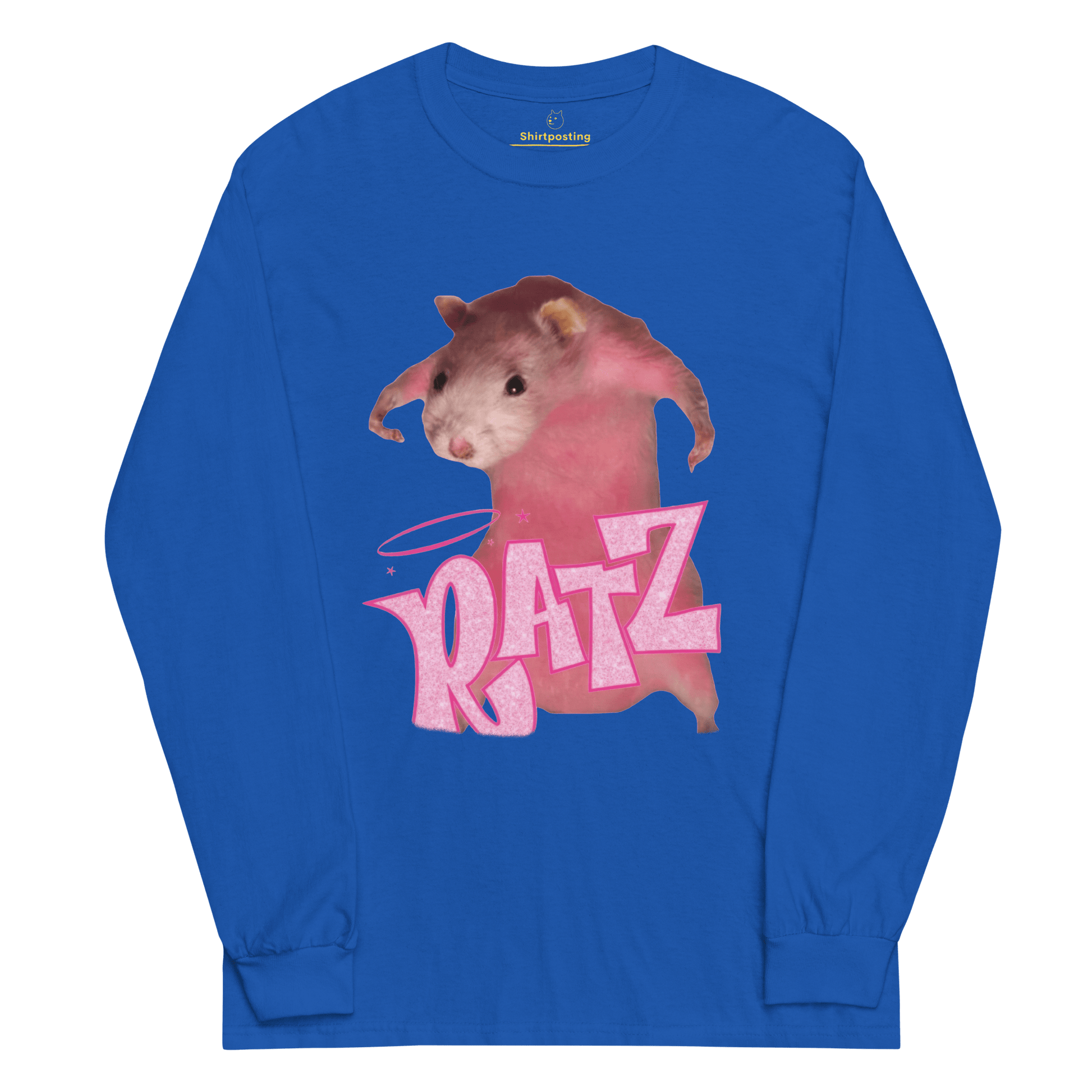 Ratz Meme Long Sleeve T-Shirt Meme - Black | Shirtposting