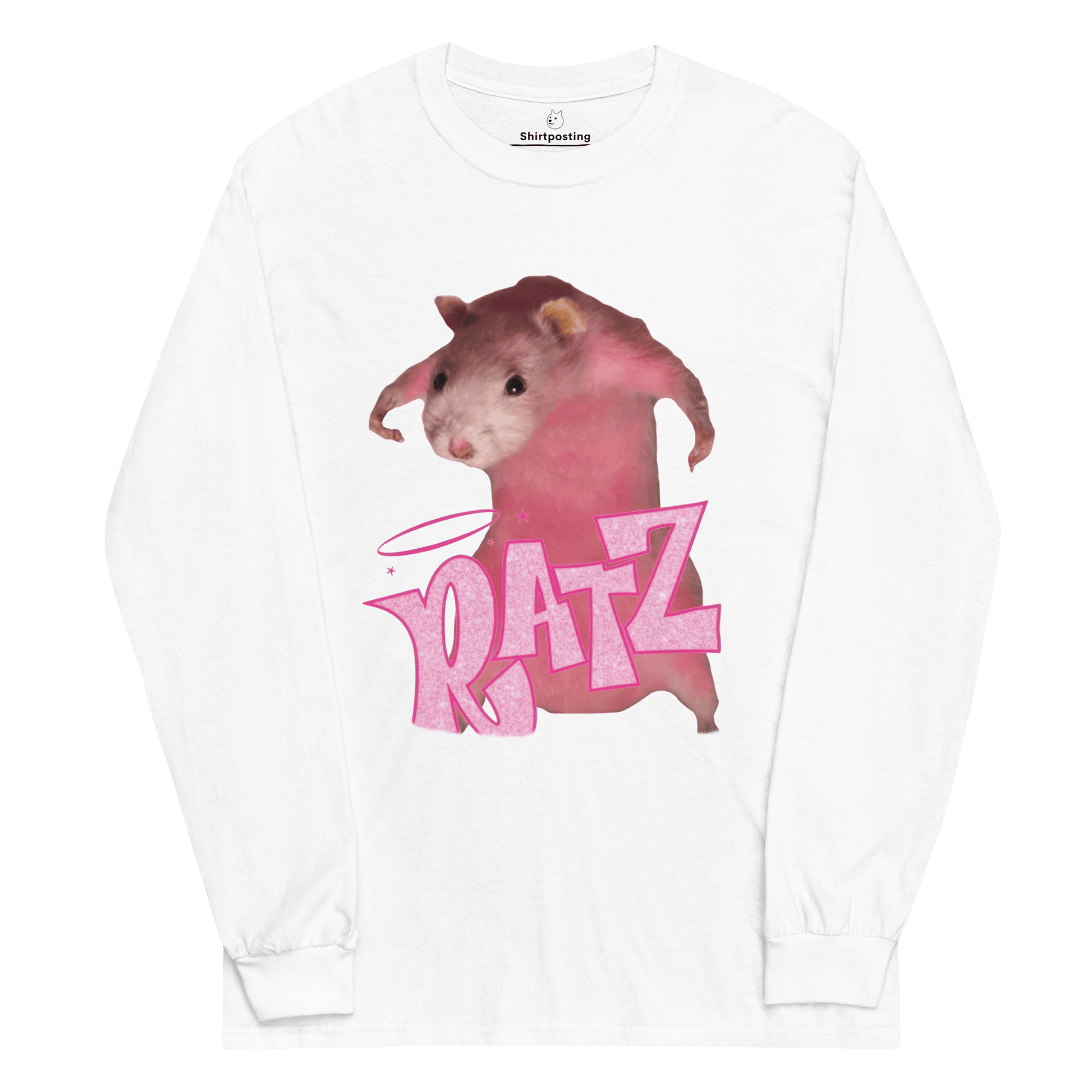 Ratz Meme Long Sleeve T-Shirt Meme - Black | Shirtposting