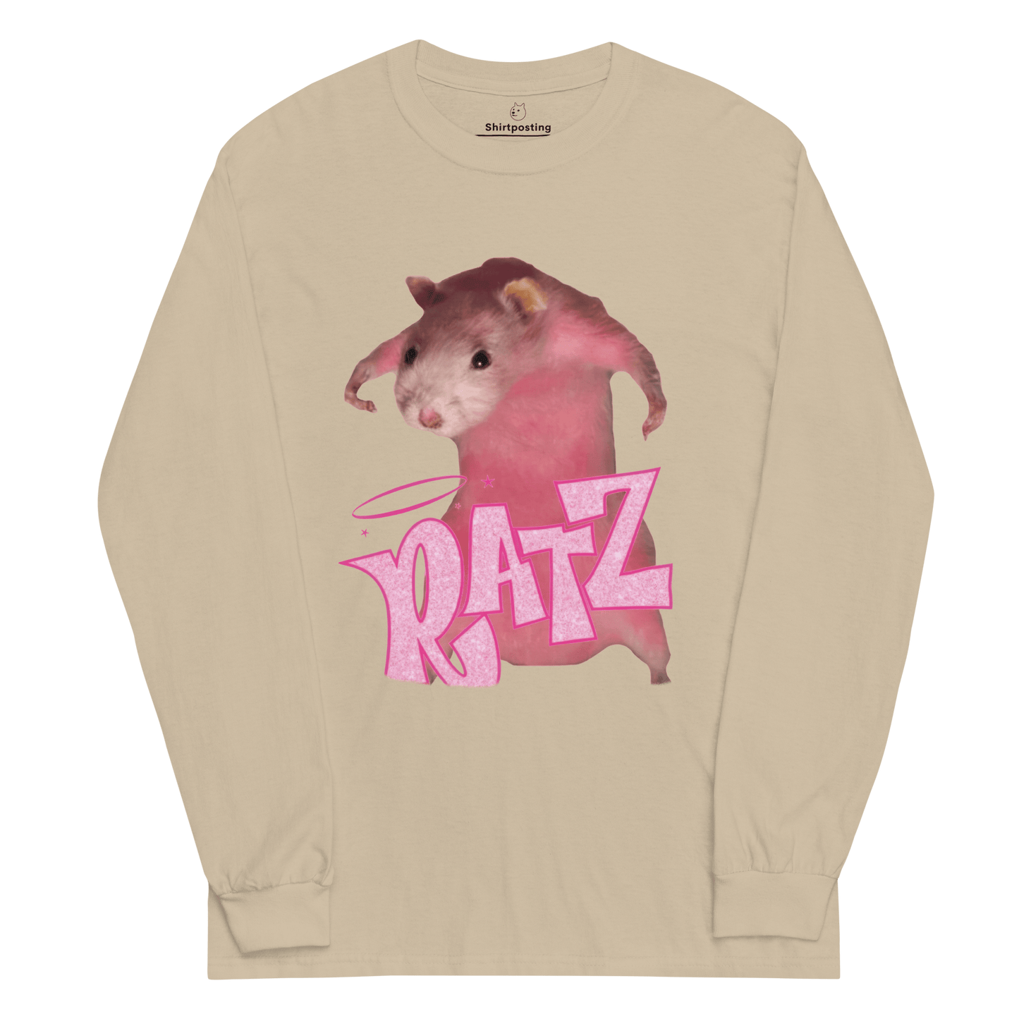 Ratz Meme Long Sleeve T-Shirt Meme - Black | Shirtposting