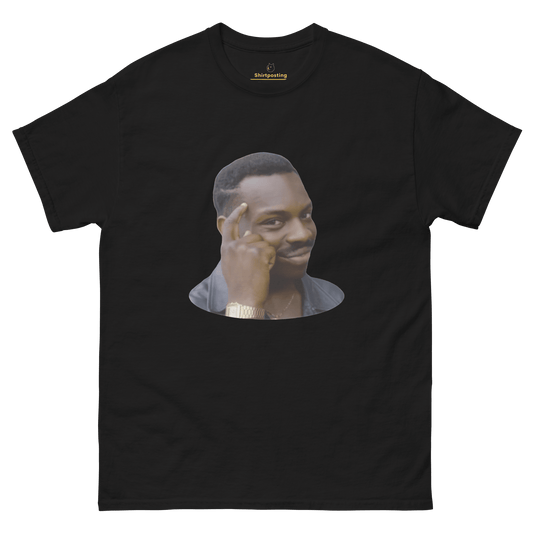 Roll Safe Classic T-Shirt Meme - Black | Shirtposting