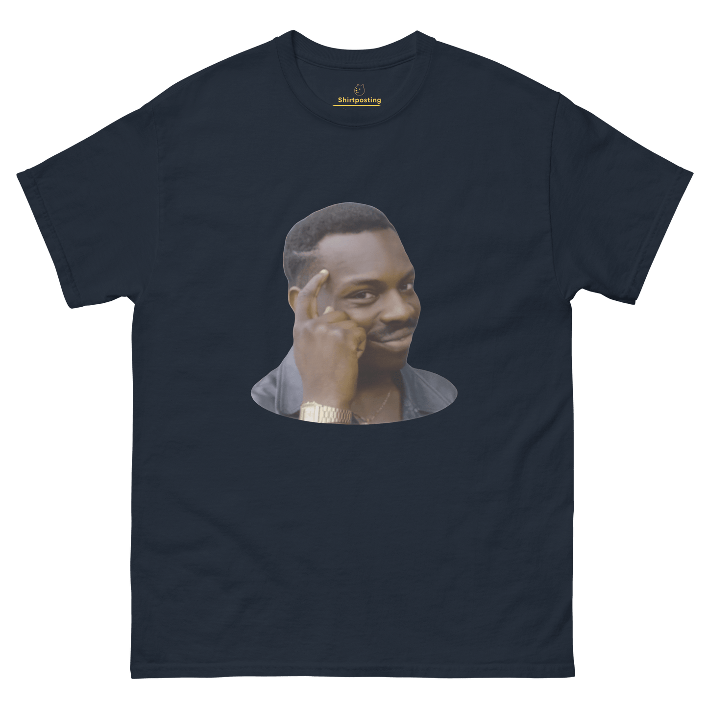 Roll Safe Classic T-Shirt Meme - Navy | Shirtposting