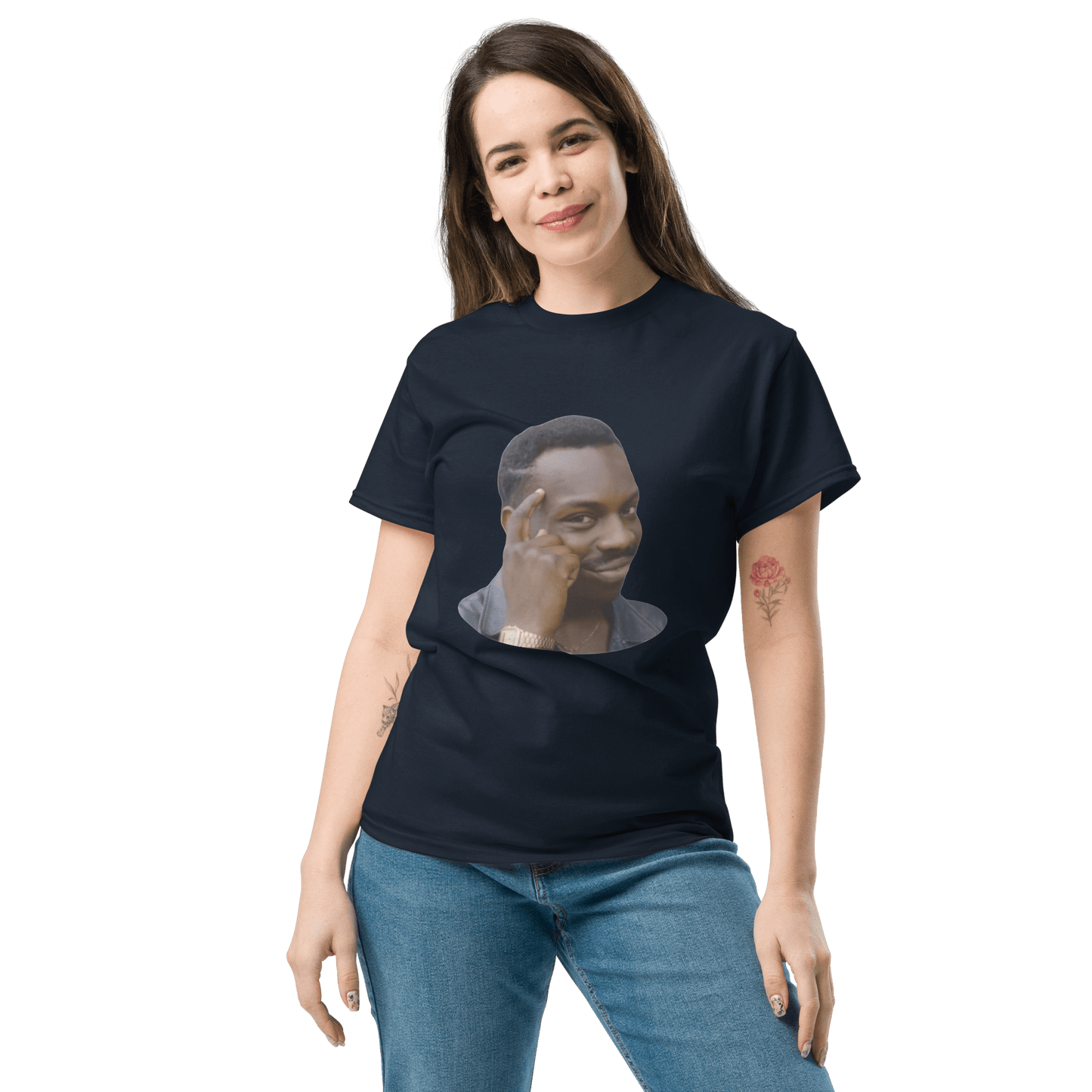 Roll Safe Classic T-Shirt Meme - Royal | Shirtposting