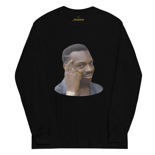 Roll Safe Long Sleeve T-Shirt Meme - Black | Shirtposting