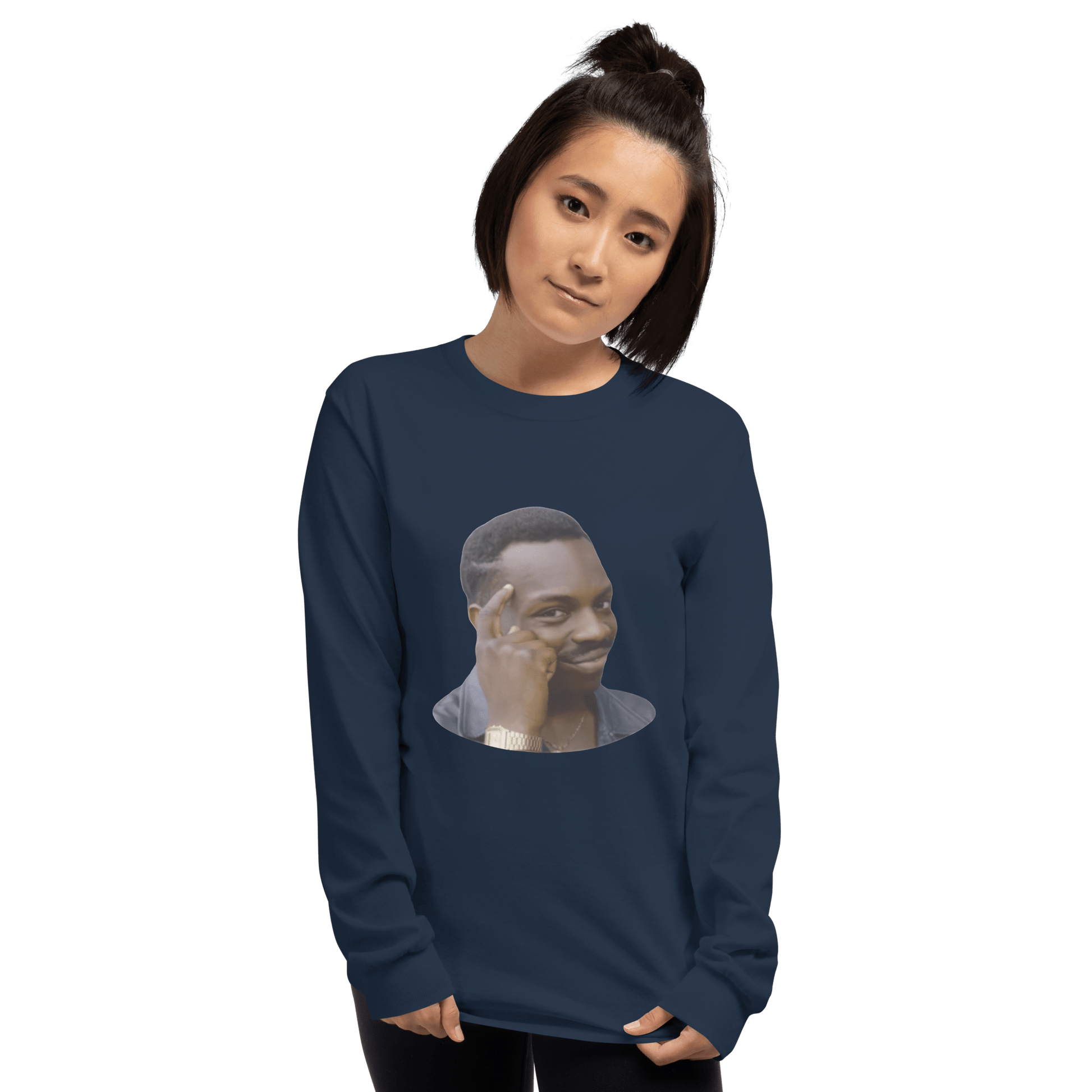 Roll Safe Long Sleeve T-Shirt Meme - Sport Grey | Shirtposting