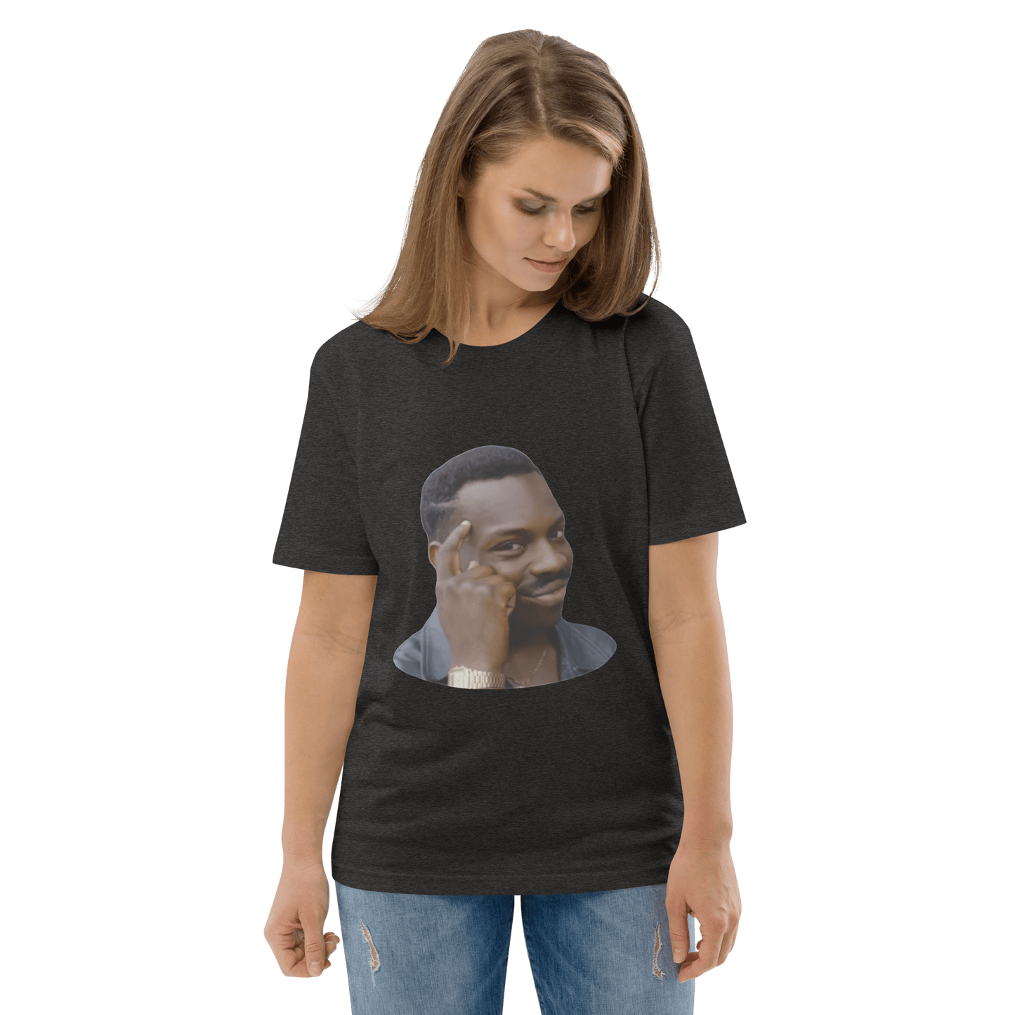 Roll Safe Premium Organic T-Shirt Meme - Dark Heather Grey | Shirtposting