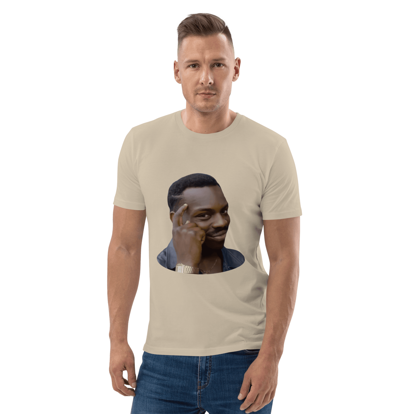 Roll Safe Premium Organic T-Shirt Meme - Dark Heather Grey | Shirtposting