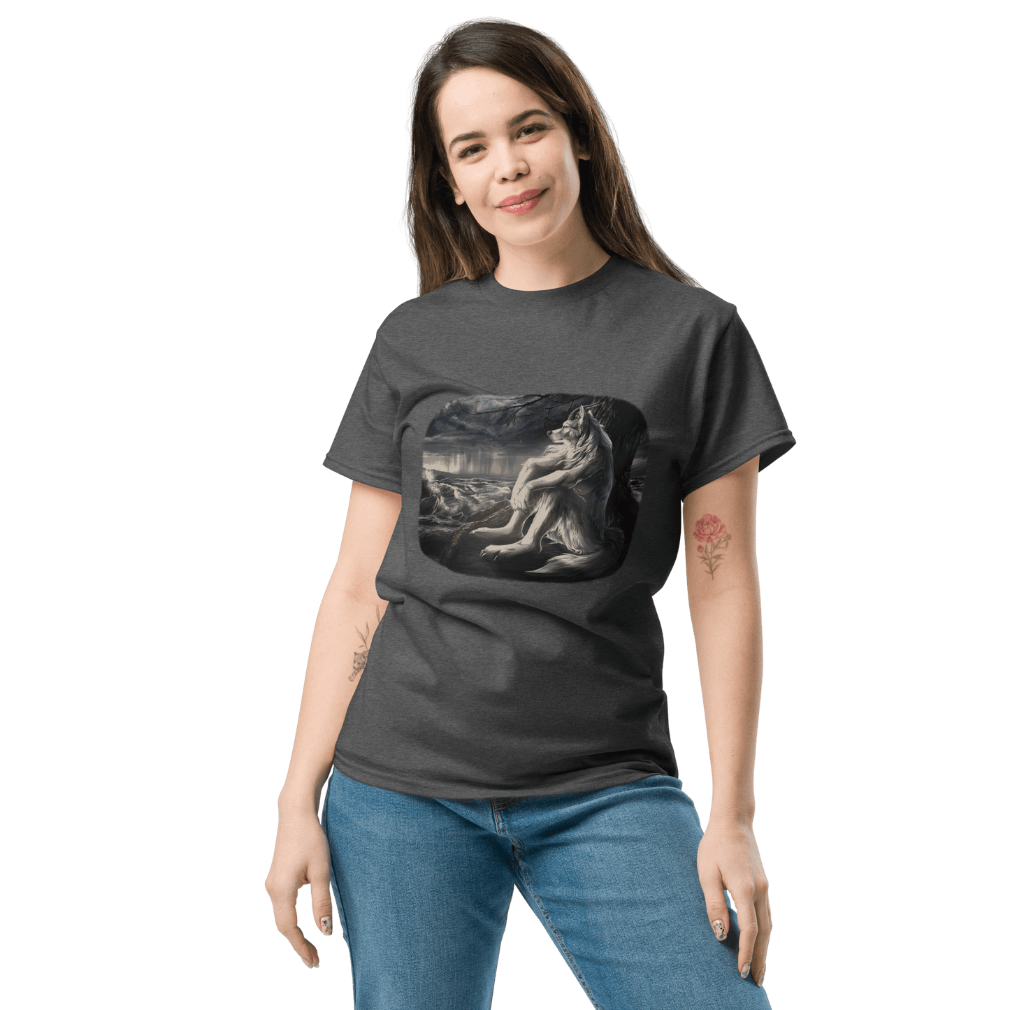 Sigma Wolf Classic T-Shirt Meme - Royal | Shirtposting