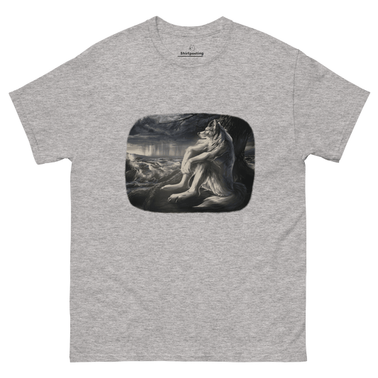 Sigma Wolf Classic T-Shirt Meme - Sport Grey | Shirtposting