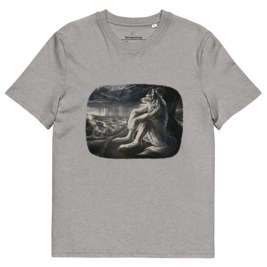 Sigma Wolf Premium Organic T-Shirt Meme - Heather Grey | Shirtposting
