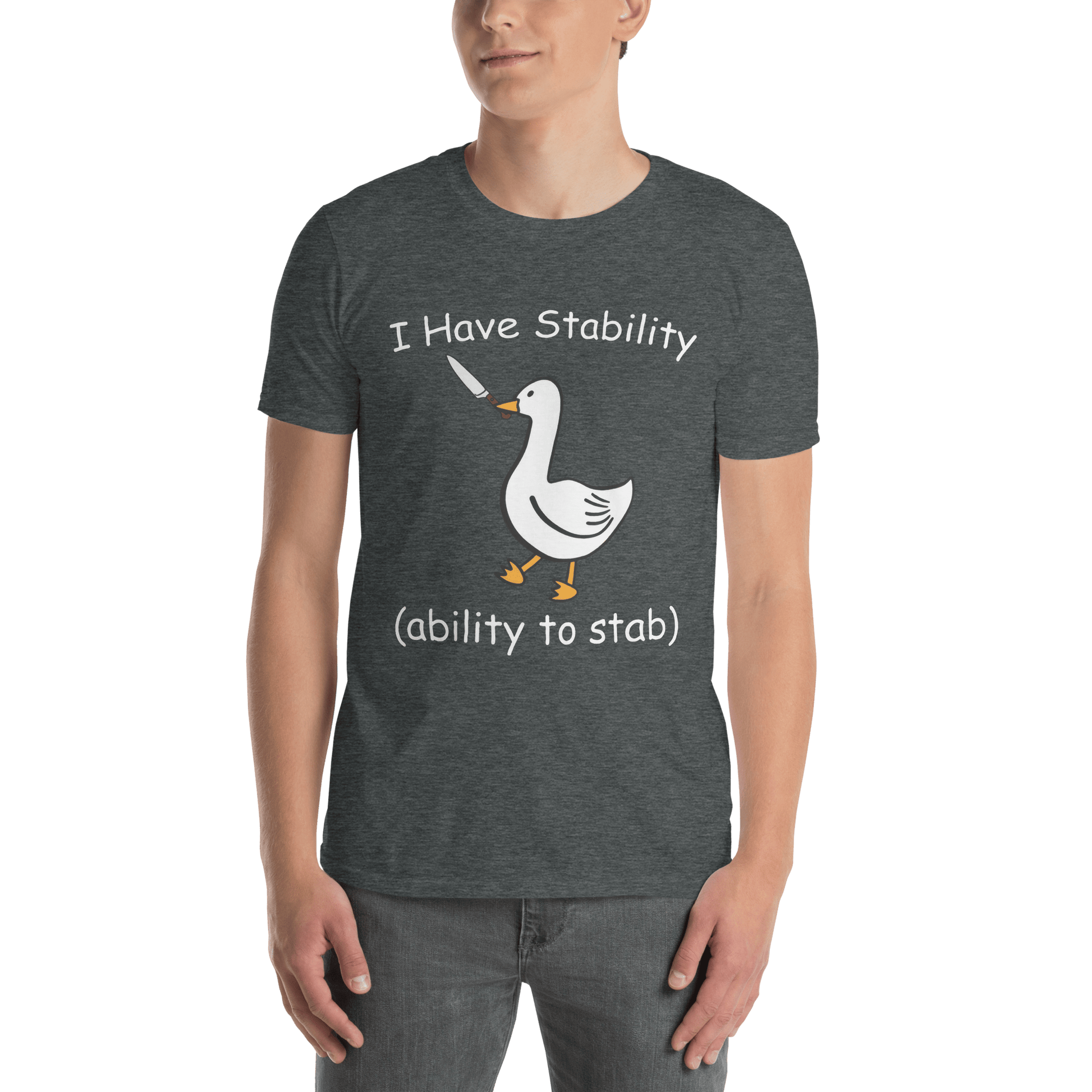 Stability Classic T-Shirt Meme - Navy | Shirtposting