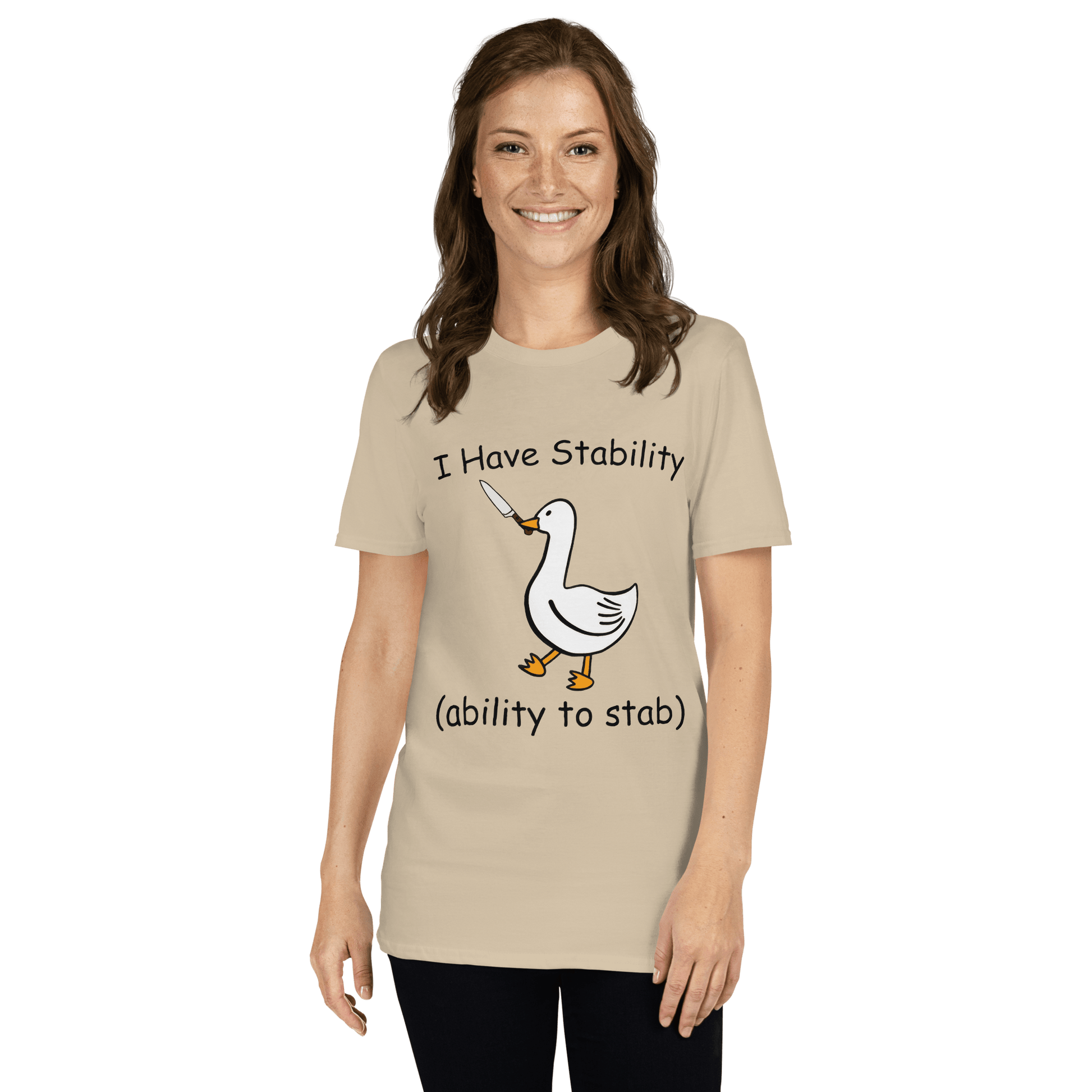 Stability Classic T-Shirt Meme - Sand | Shirtposting