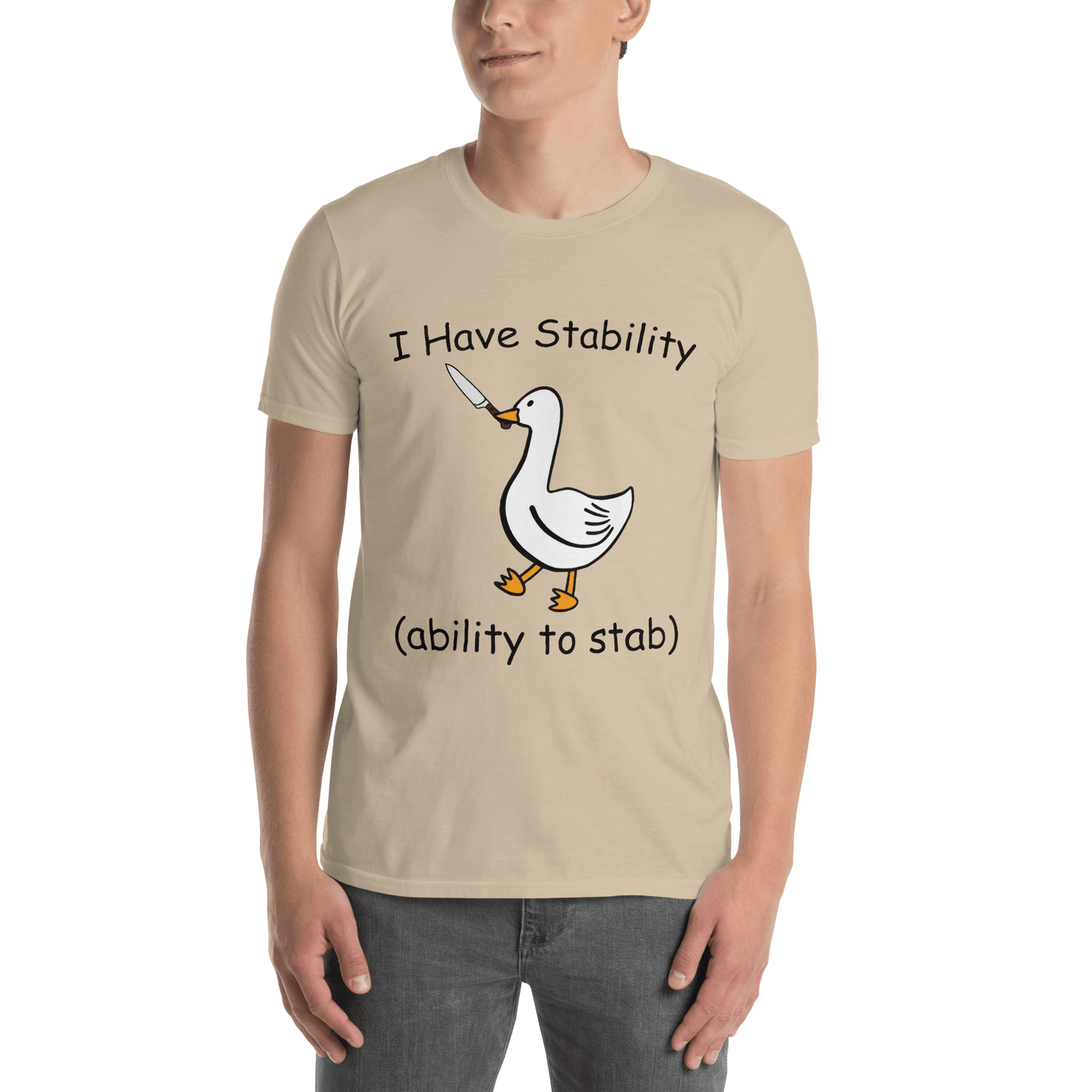 Stability Classic T-Shirt Meme - Sand | Shirtposting
