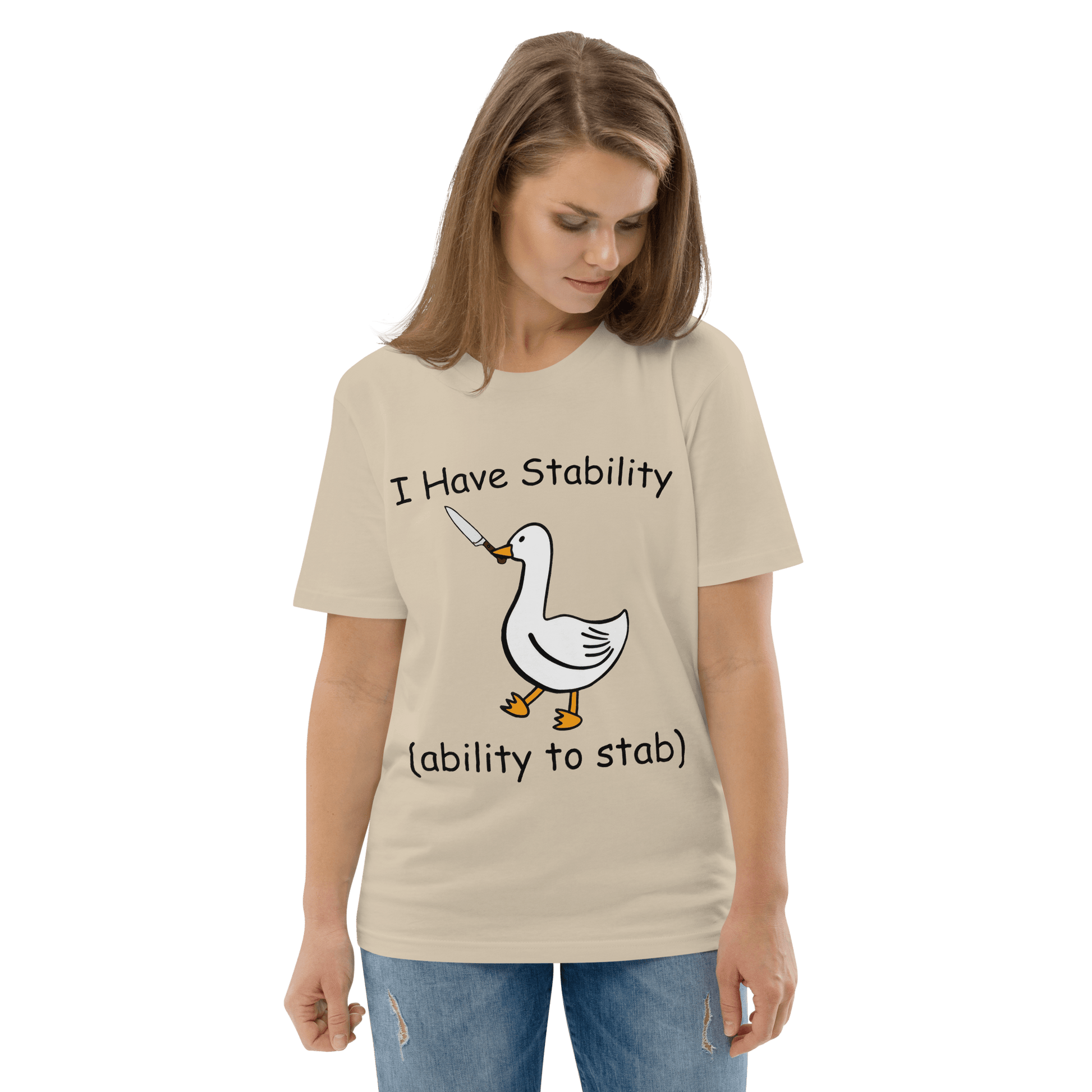 Stability Premium Organic T-Shirt Meme - Desert Dust | Shirtposting