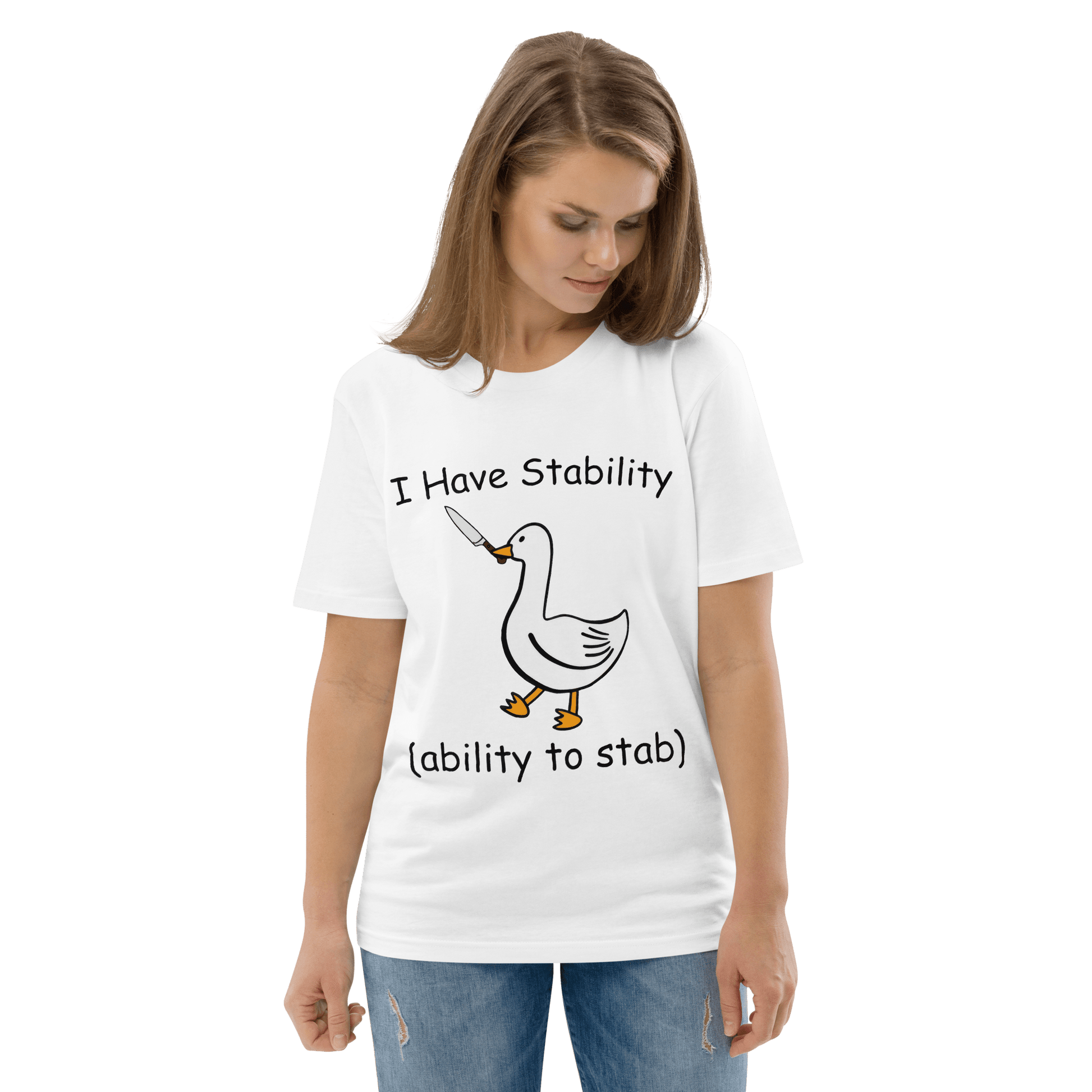 Stability Premium Organic T-Shirt Meme - Desert Dust | Shirtposting