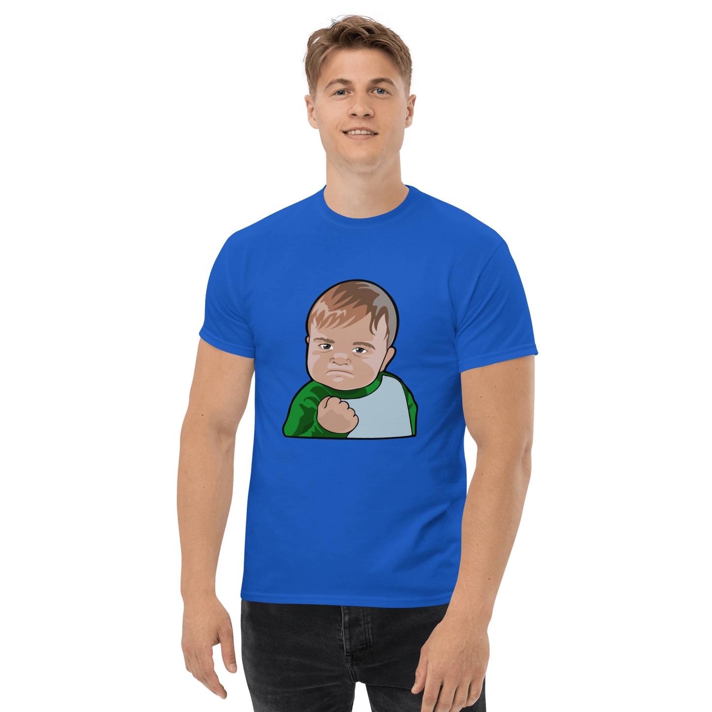 Success Kid Classic T-Shirt Meme - Royal | Shirtposting