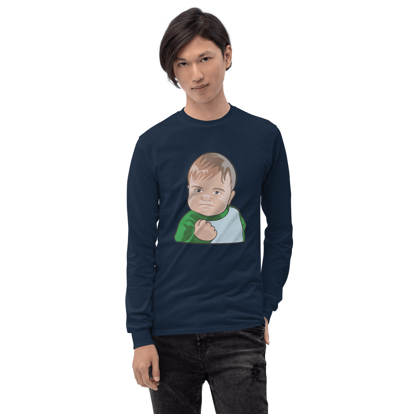 Success Kid Long Sleeve T-Shirt Meme - Sport Grey | Shirtposting