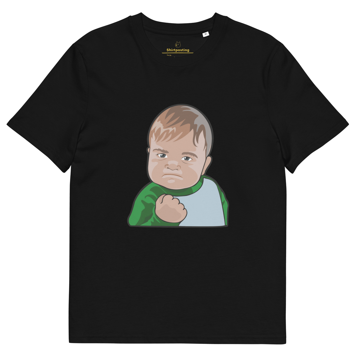 Success Kid Premium Organic T-Shirt Meme - Black | Shirtposting