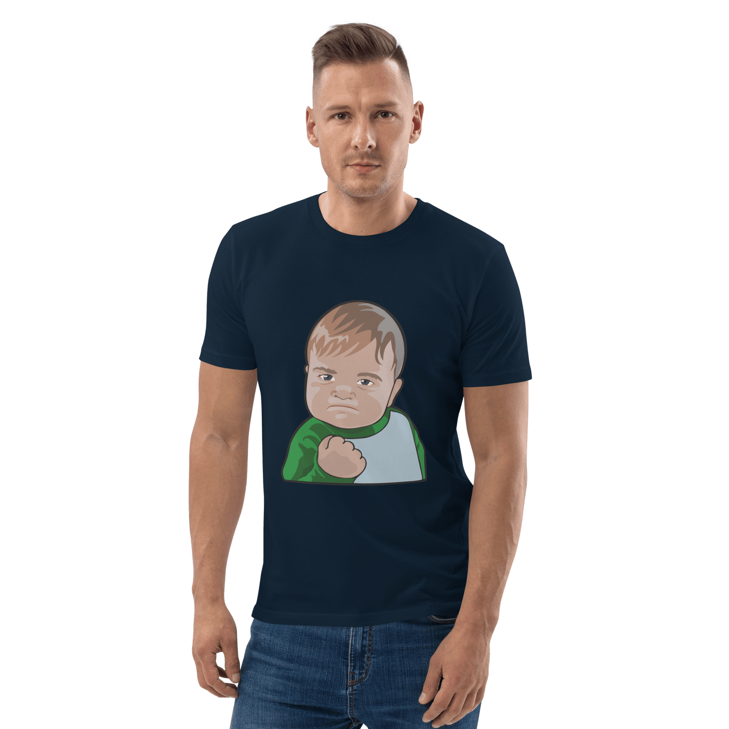 Success Kid Premium Organic T-Shirt Meme - Dark Heather Grey | Shirtposting