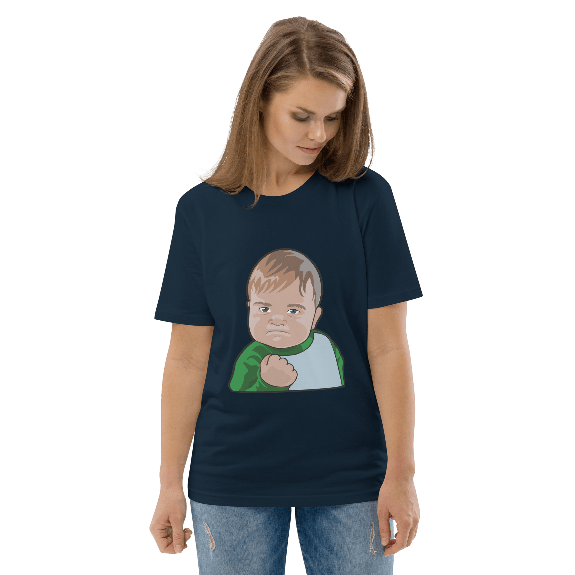 Success Kid Premium Organic T-Shirt Meme - Dark Heather Grey | Shirtposting