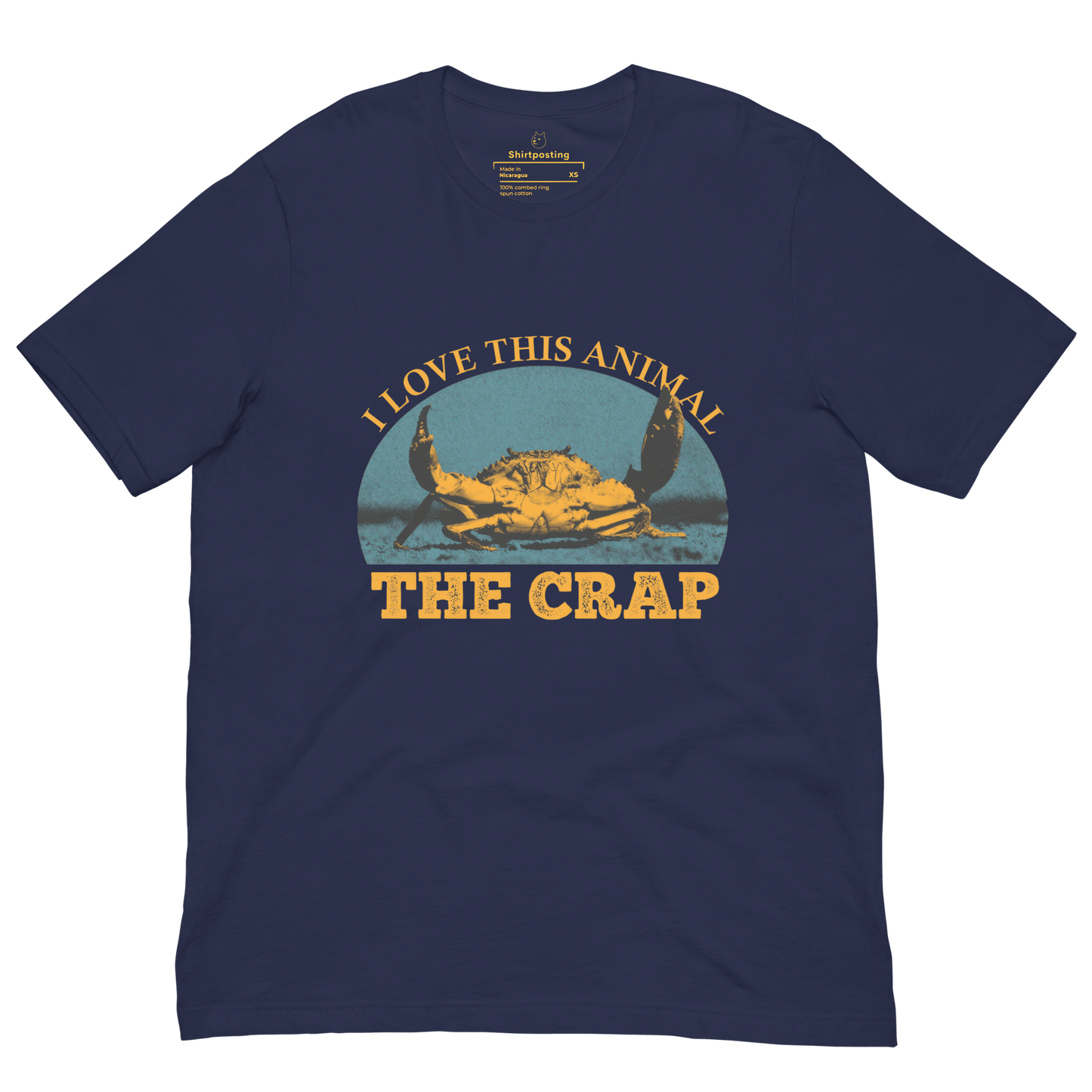 The Crap Classic T-Shirt Meme - Navy | Shirtposting