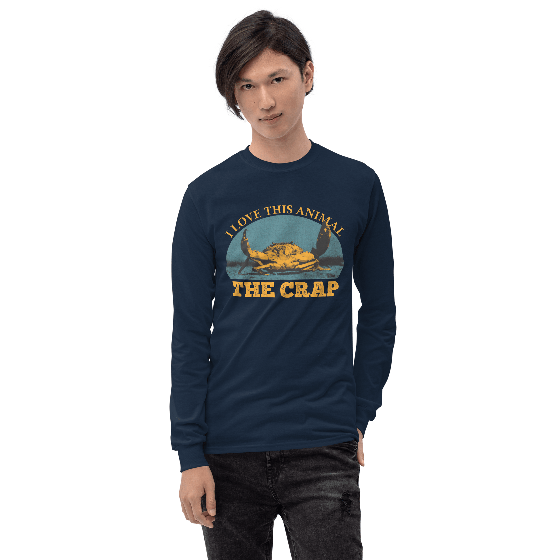 The Crap Long Sleeve T-Shirt Meme - Navy | Shirtposting