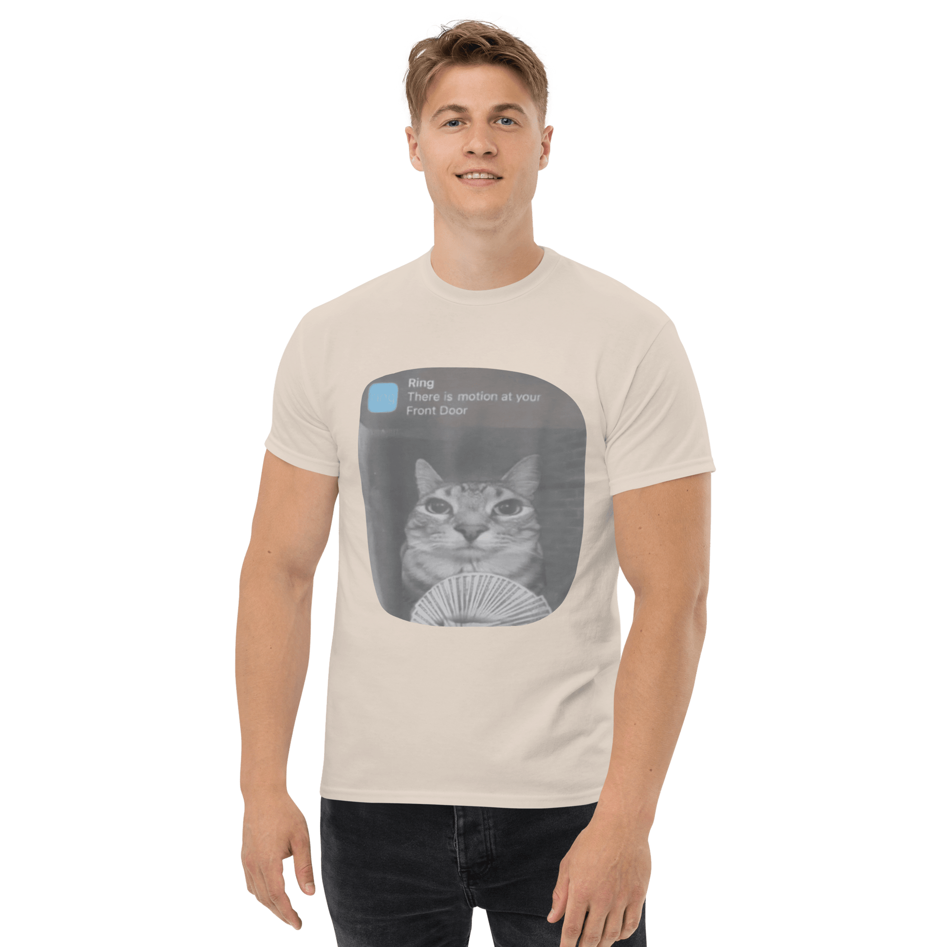 There is Motion at Your Front Door Classic T-Shirt Meme - Ash | Shirtposting