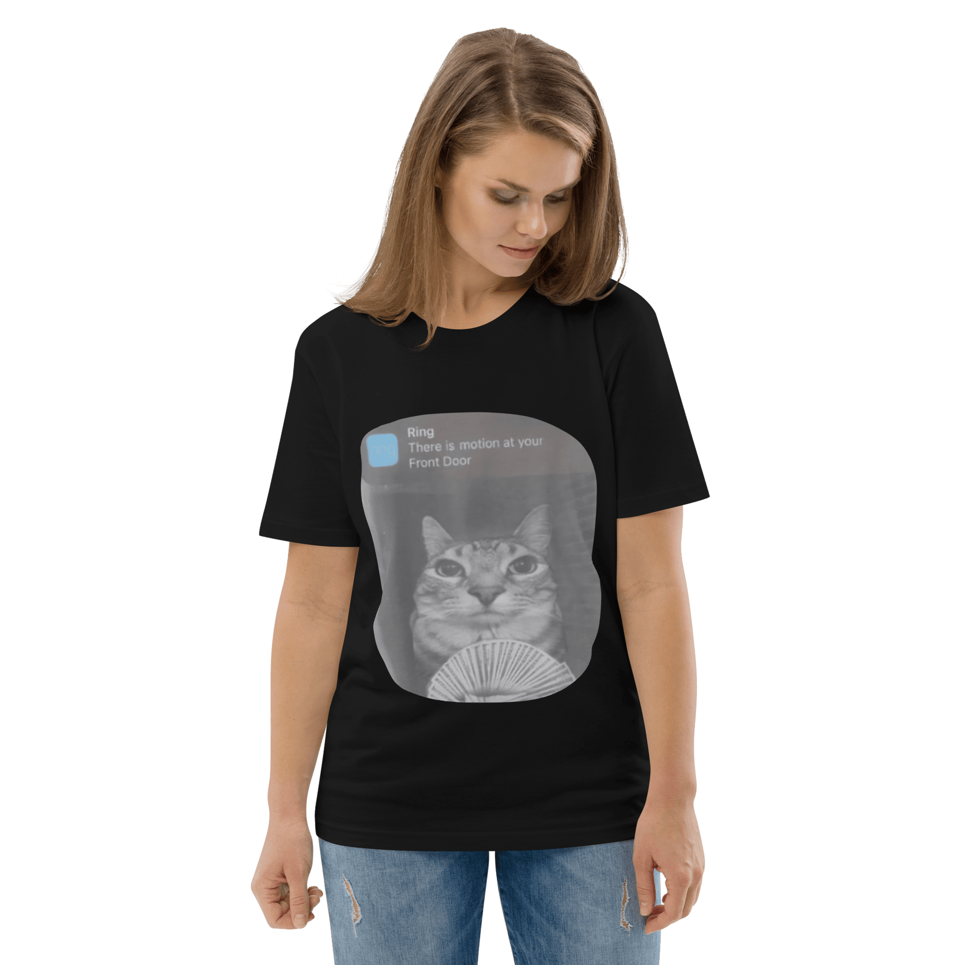There is Motion at Your Front Door Premium Organic T-Shirt Meme - Cotton Pink | Shirtposting