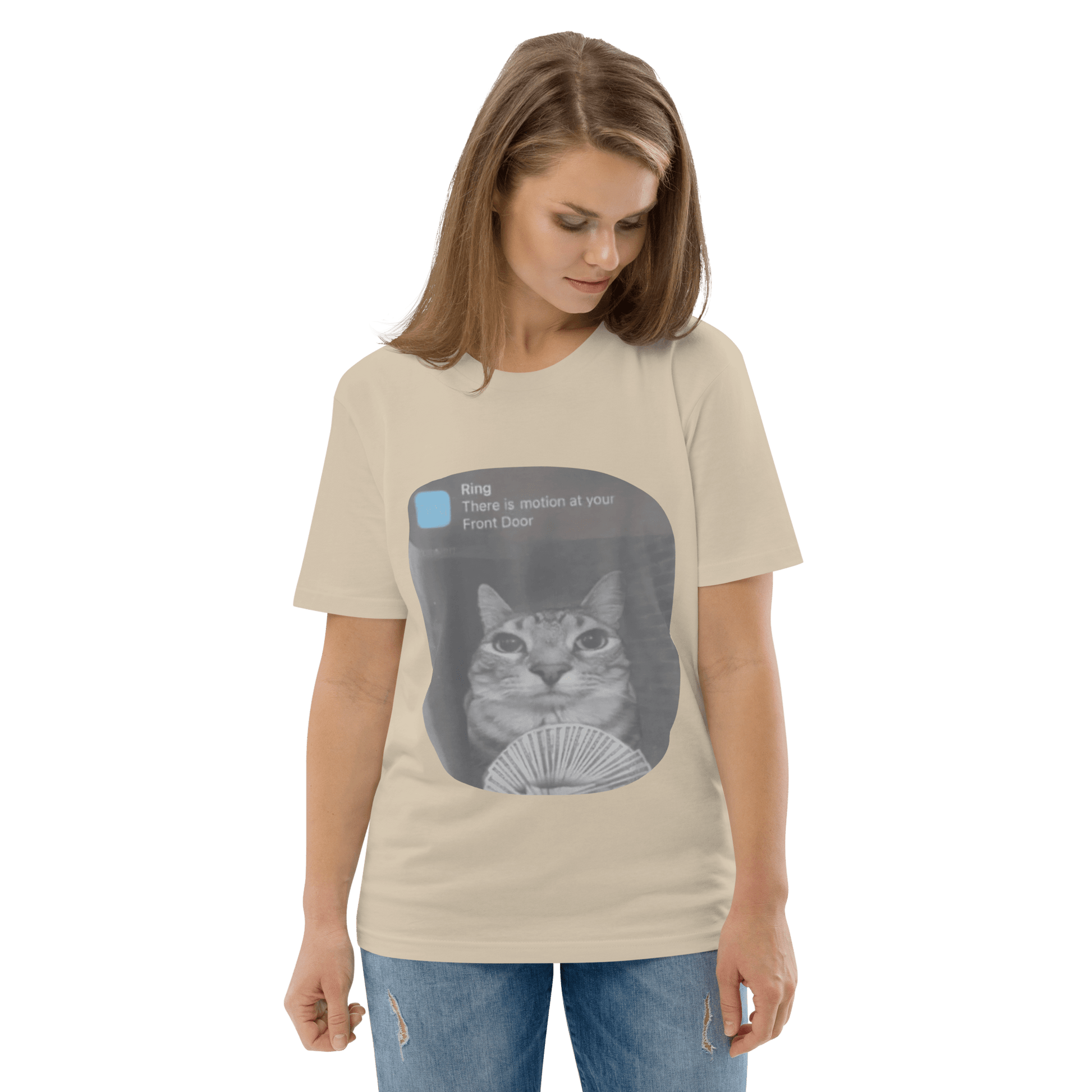 There is Motion at Your Front Door Premium Organic T-Shirt Meme - Cotton Pink | Shirtposting