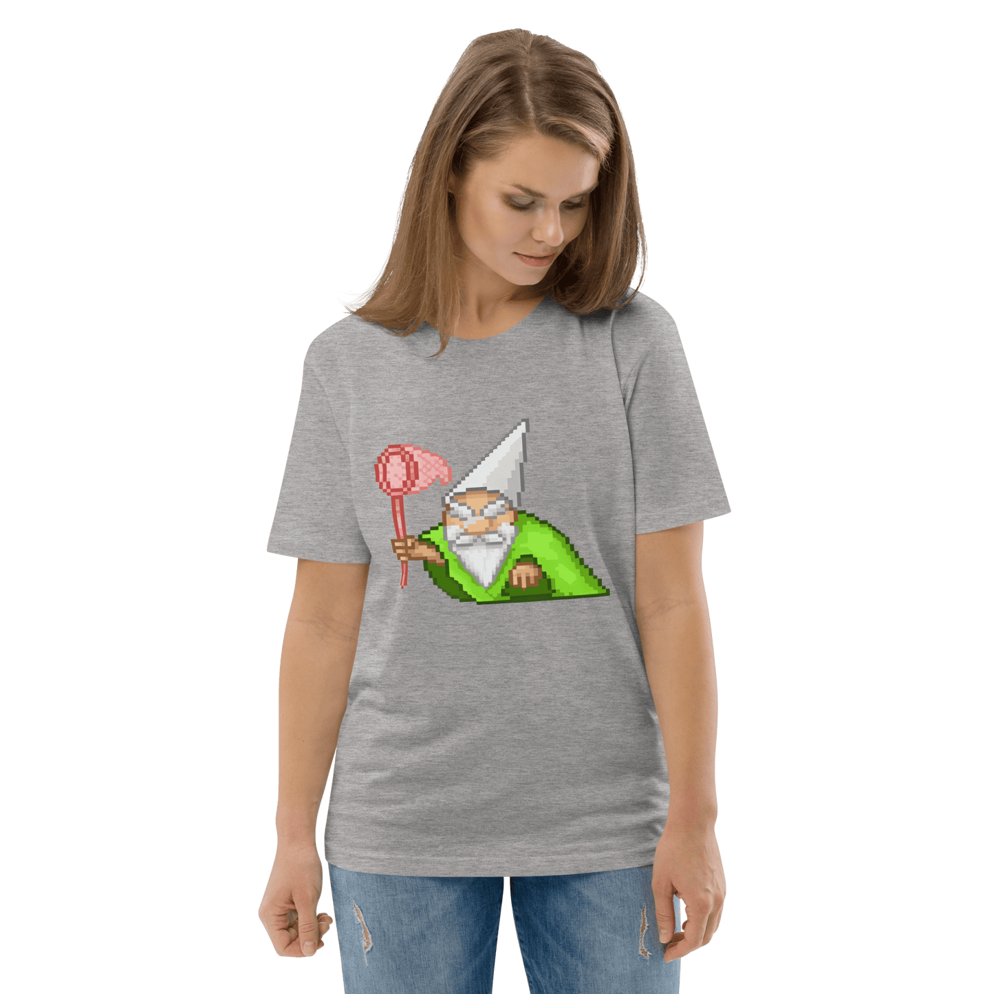Wizard Gnome Premium Organic T-Shirt Meme - Dark Heather Grey | Shirtposting
