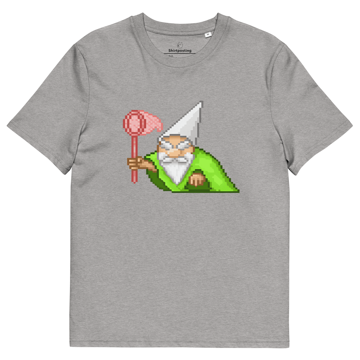Wizard Gnome Premium Organic T-Shirt Meme - Heather Grey | Shirtposting