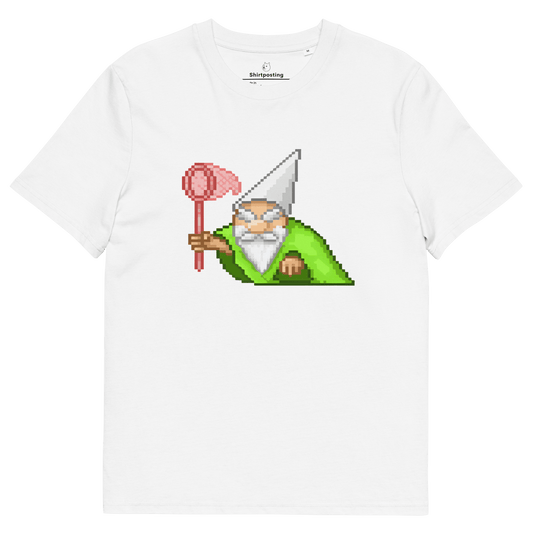 Wizard Gnome Premium Organic T-Shirt Meme - White | Shirtposting