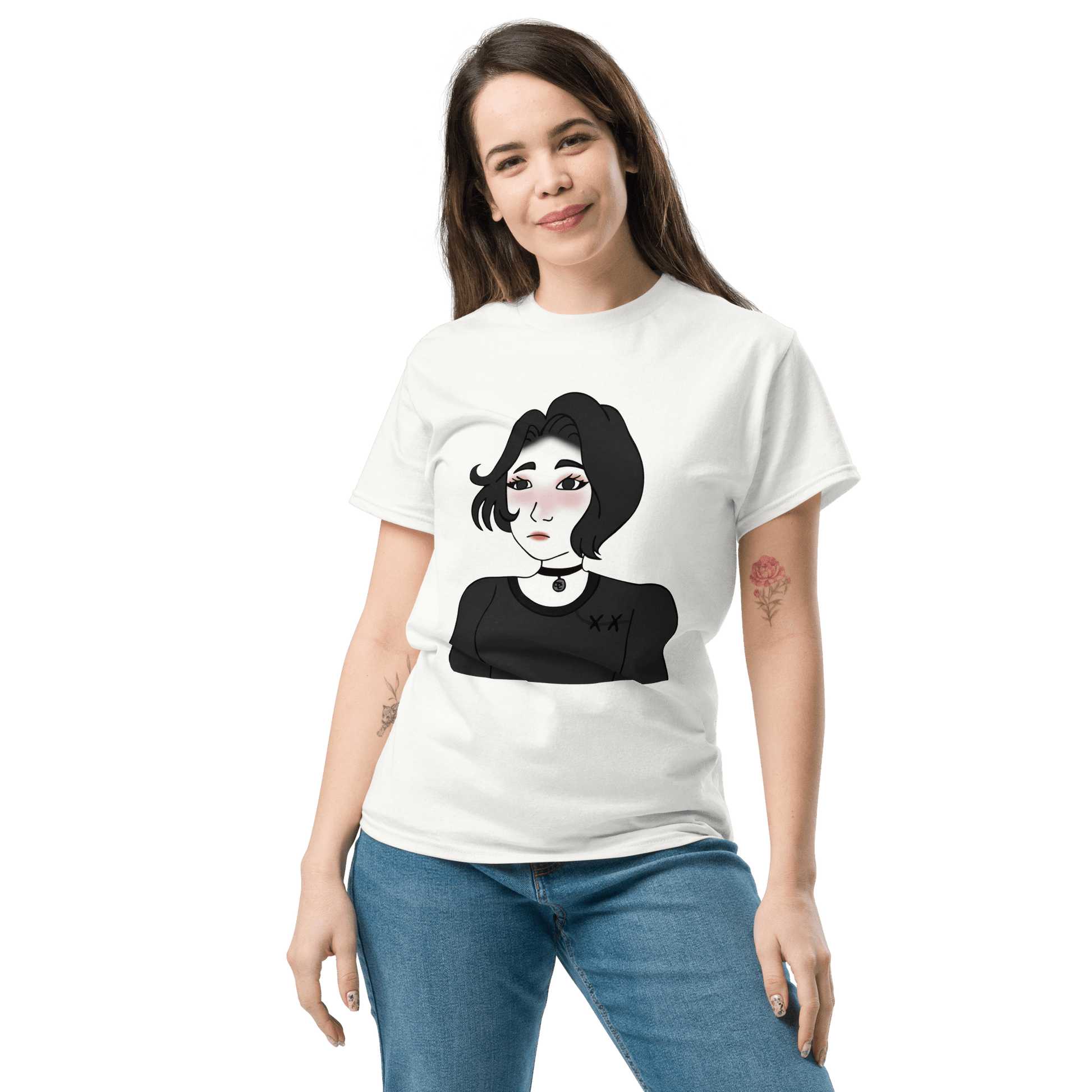 Wojak Girl Classic T-Shirt Meme - Ash | Shirtposting