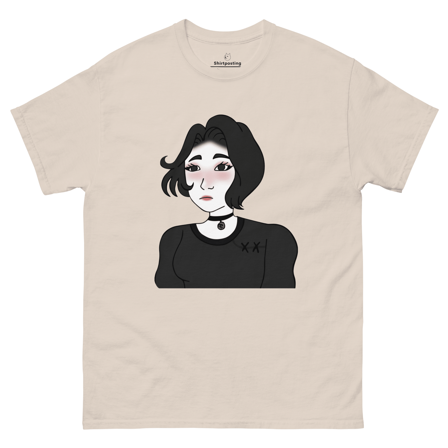 Wojak Girl Classic T-Shirt Meme - Natural | Shirtposting